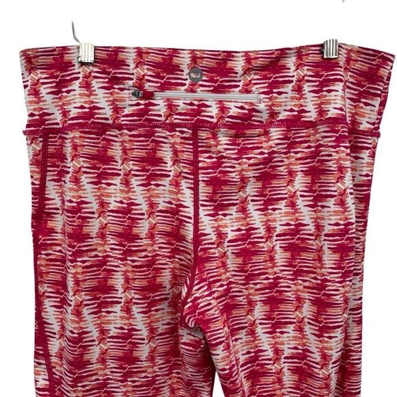 Vineyard Vines Women's Fishbone Printed Performance Leggings Rhododendron XL - Picture 6 of 9